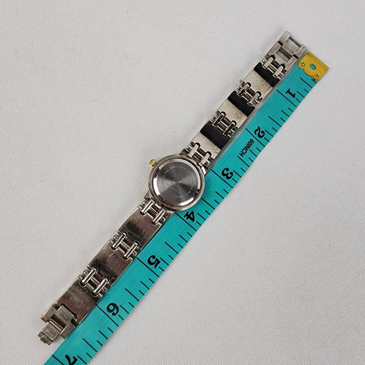 Vintage Celebrity Silver & Gold Link Watch