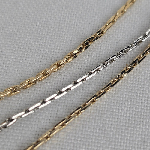 Vintage Avon Multi Tone Chain Necklace & Bracelet Set