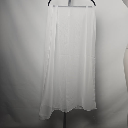 White Sheer Shawl Scarf