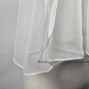 White Sheer Shawl Scarf