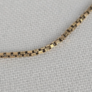 10k Yellow Gold Box Chain Necklace