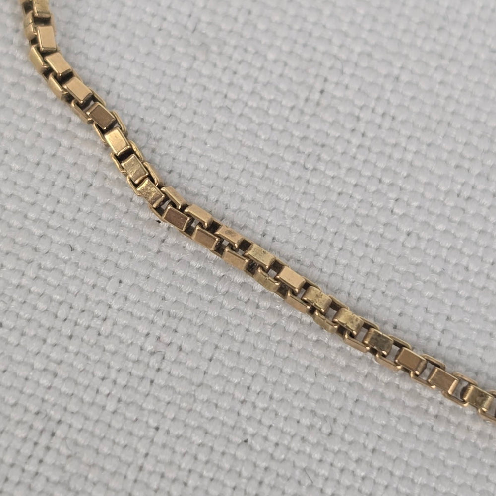 10k Yellow Gold Box Chain Necklace