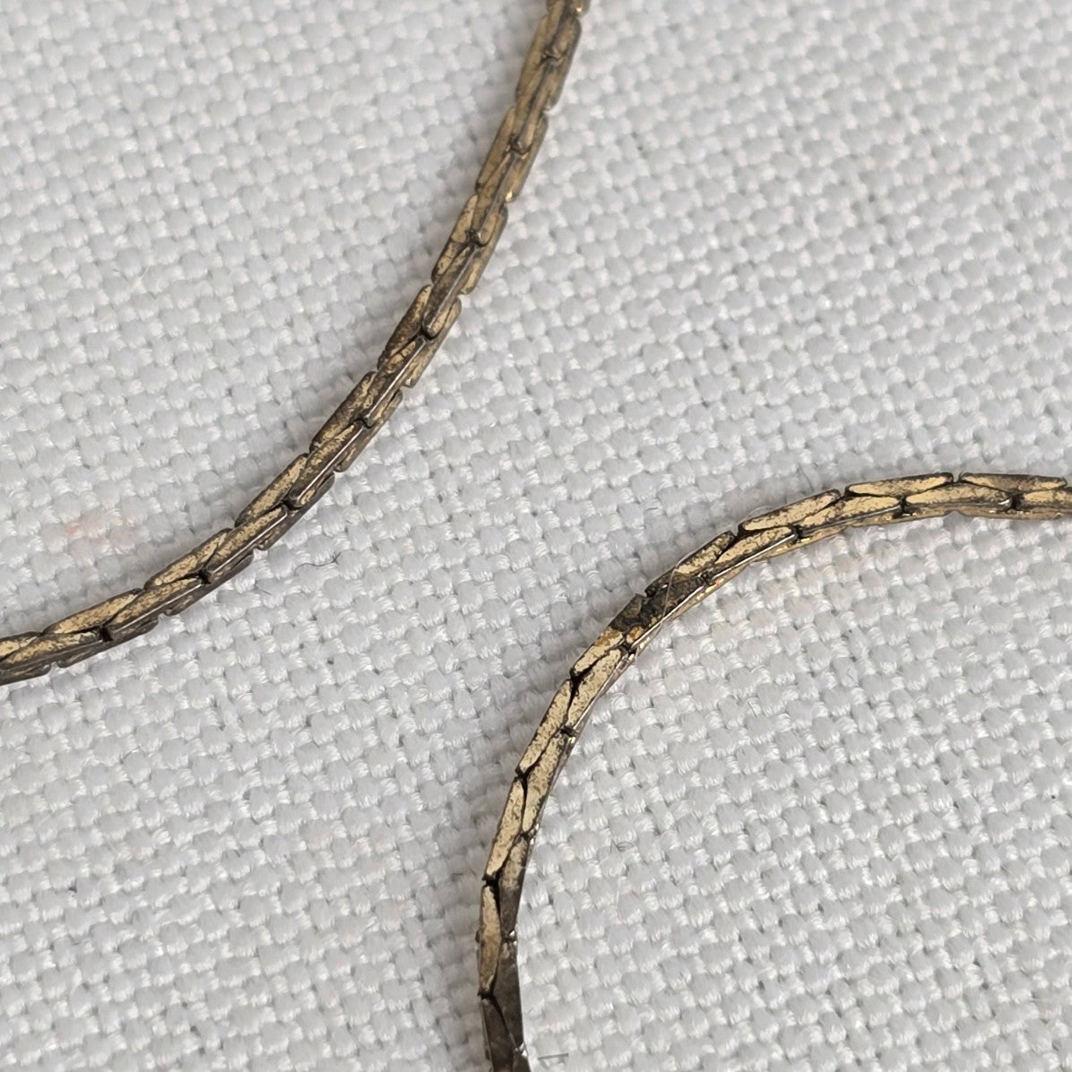 Vintage Gold Tone Zipper Lariat Necklace