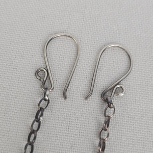 AB Faceted Stone Drop Earrings