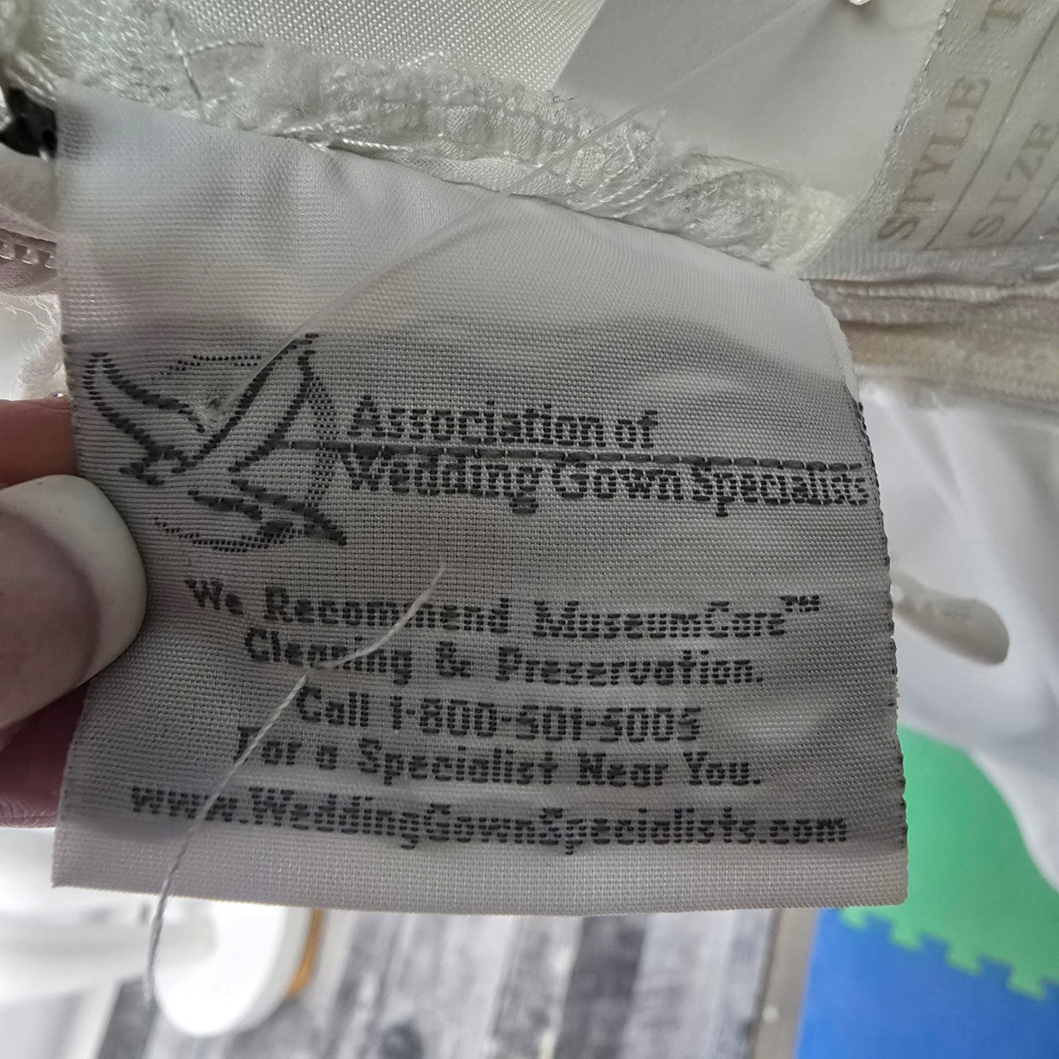 White Beaded Detail Wedding Dress Size 12