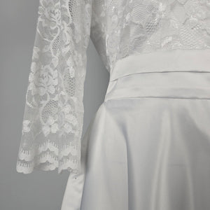 Bettie Page Heart Of Haute White Lace Fit & Flare Dress Size L