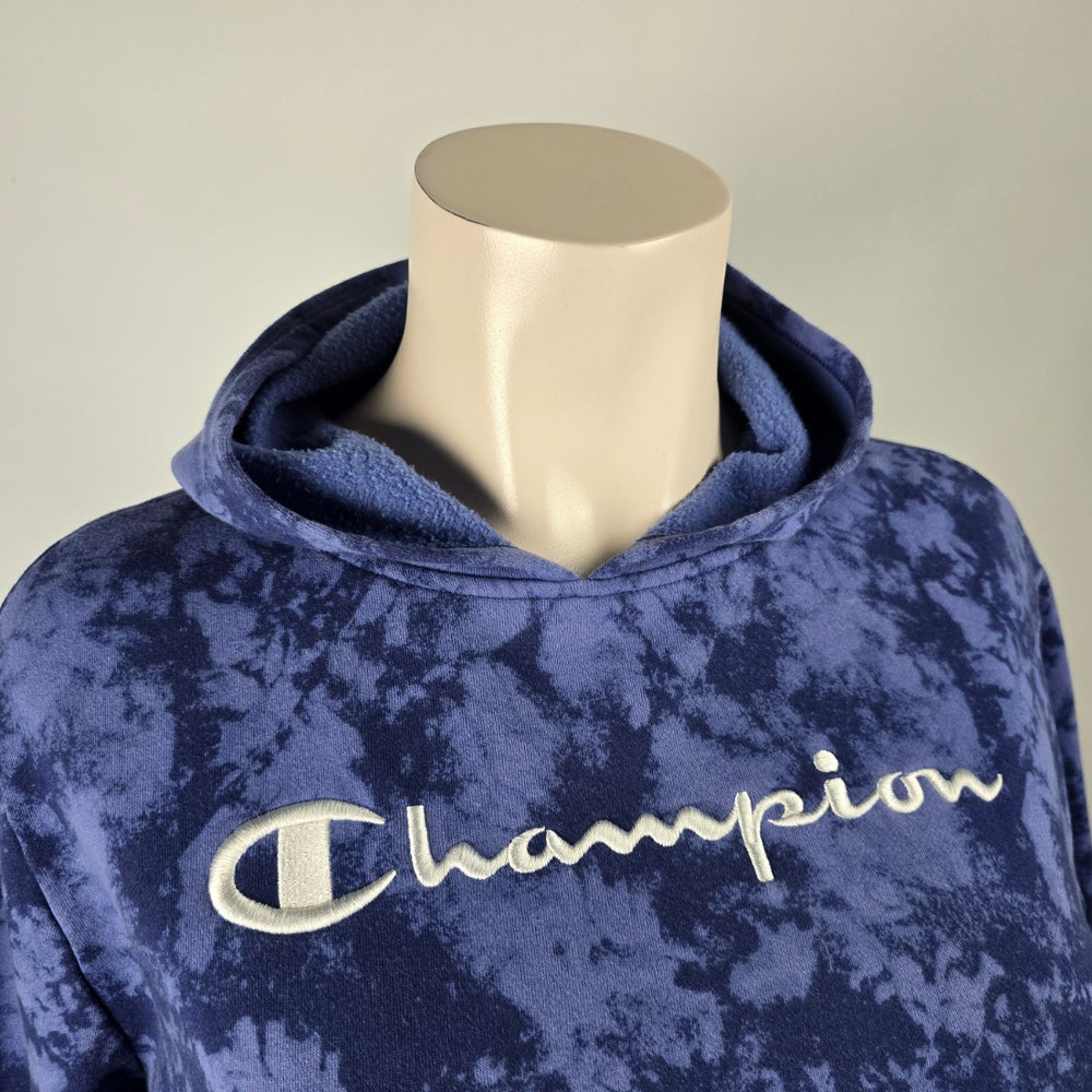 Champion Blue Cotton Tie Dye Hoodie Size XL