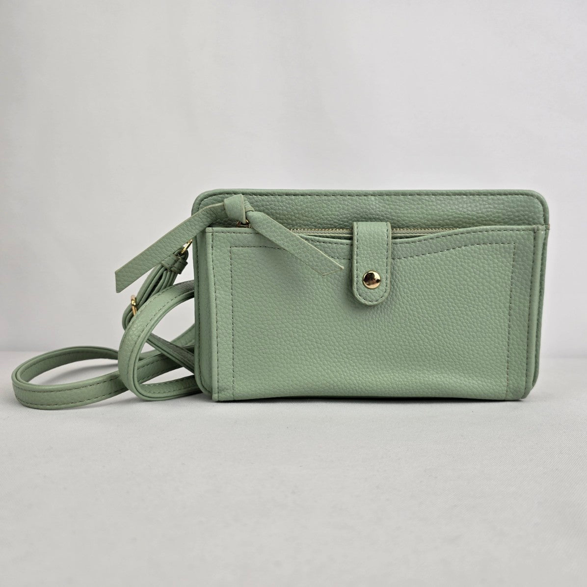 Green Crossbody Wallet Purse