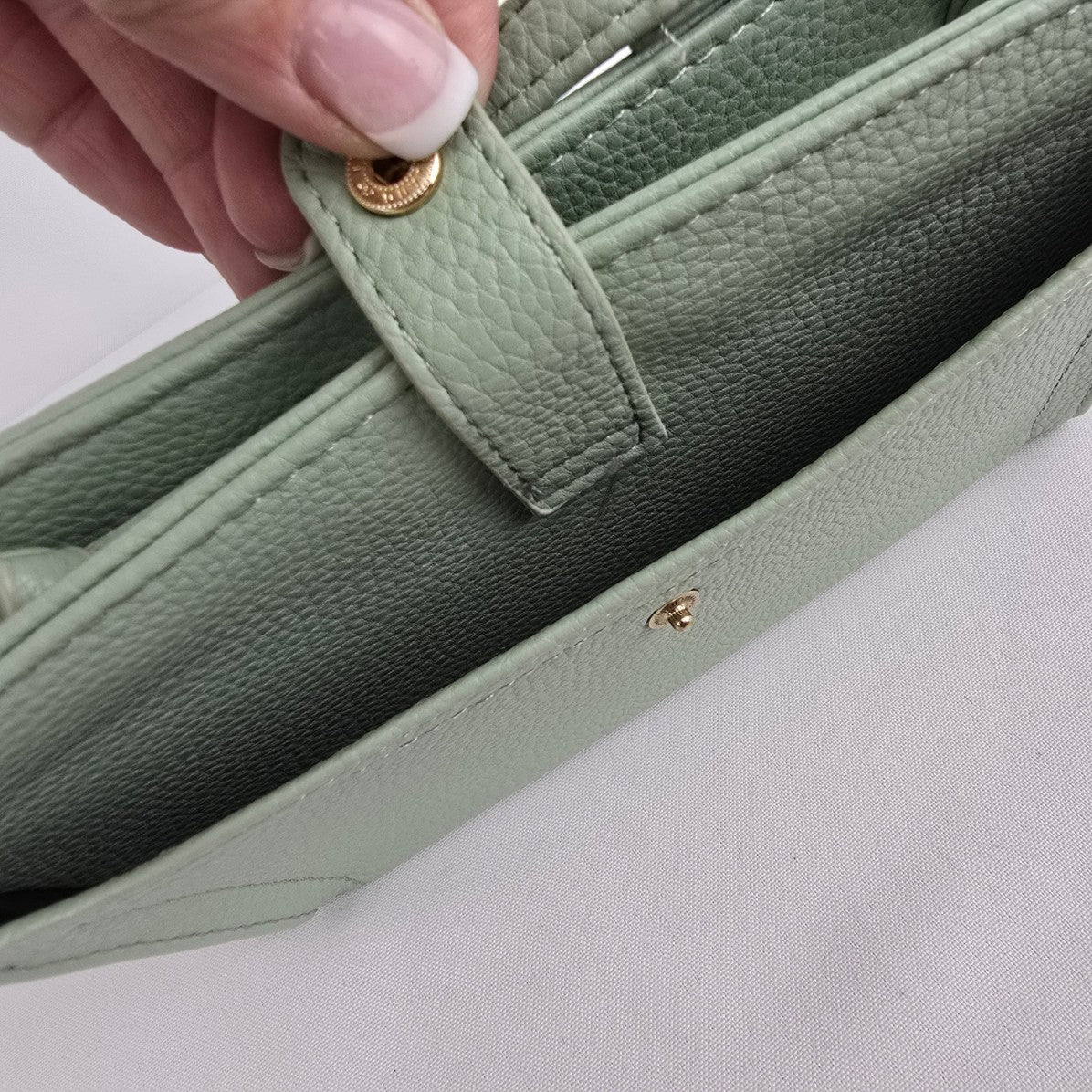 Green Crossbody Wallet Purse