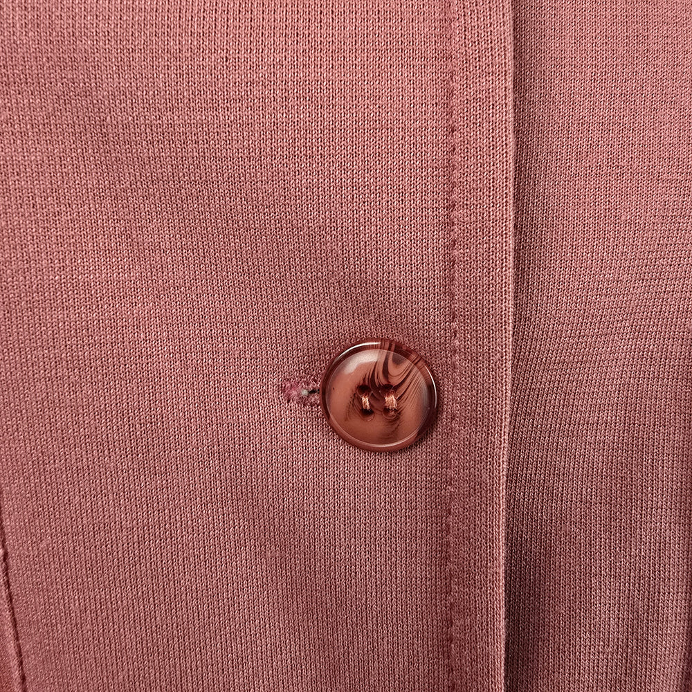 Vintage White Stag Pink Button Up Belted Vest Size M/L