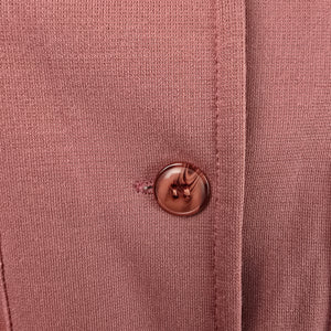 Vintage White Stag Pink Button Up Belted Vest Size M/L
