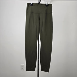 Lululemon Grey Wunder Under High Rise Crop Size S/M