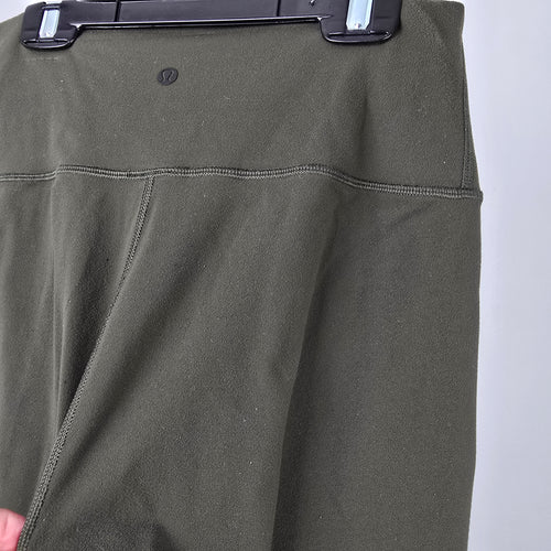 Lululemon Grey Wunder Under High Rise Crop Size S/M