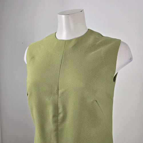 Vintage Handmade Green Midi Dress Size M