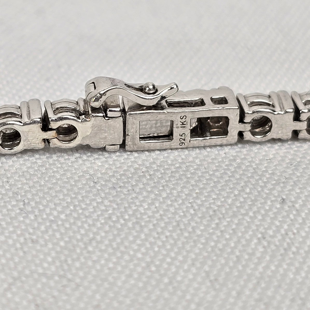 925 Sterling Silver IKS Diamond Tennis Bracelet