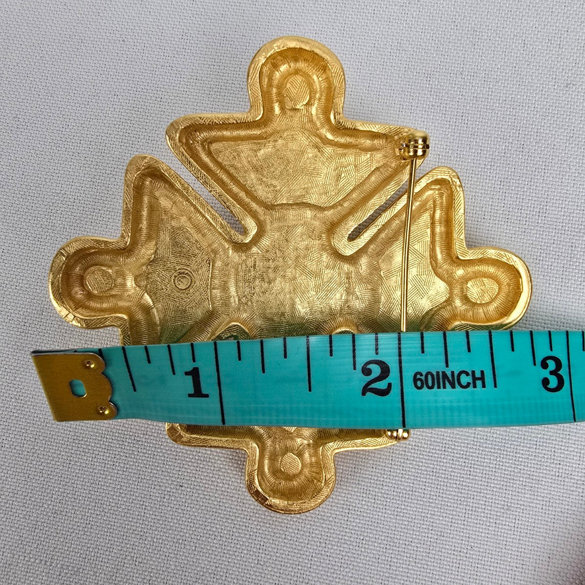 Vintage Anne Klein Maltese Cross Black Enamel And Pearl Brooch