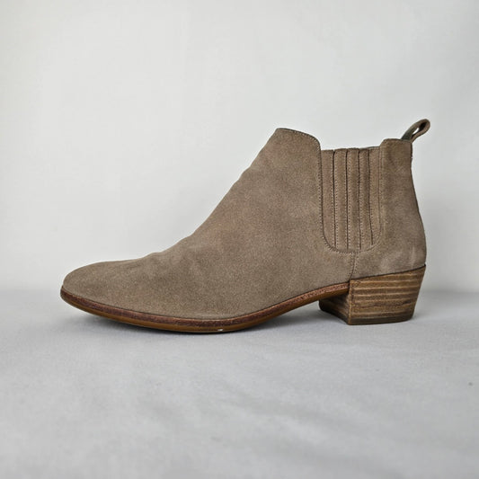 Michael Kors Nude Suede Ankle Booties Size 8.5
