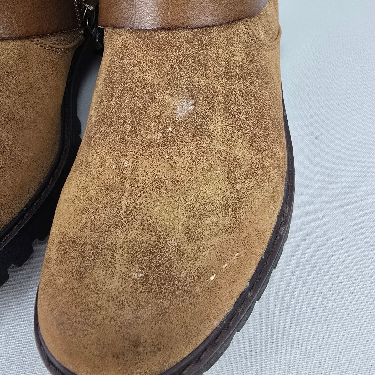 Blowfish Brown Fur Lined Ankle Boots Size 9.5