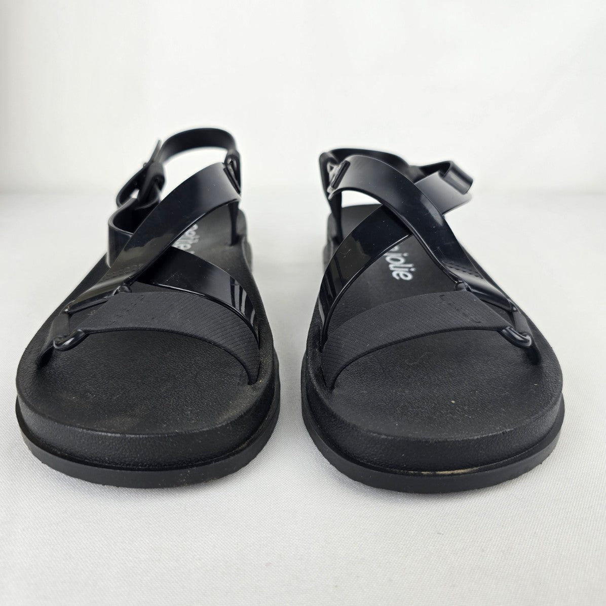Petite Jolie Black Sandals Size 7