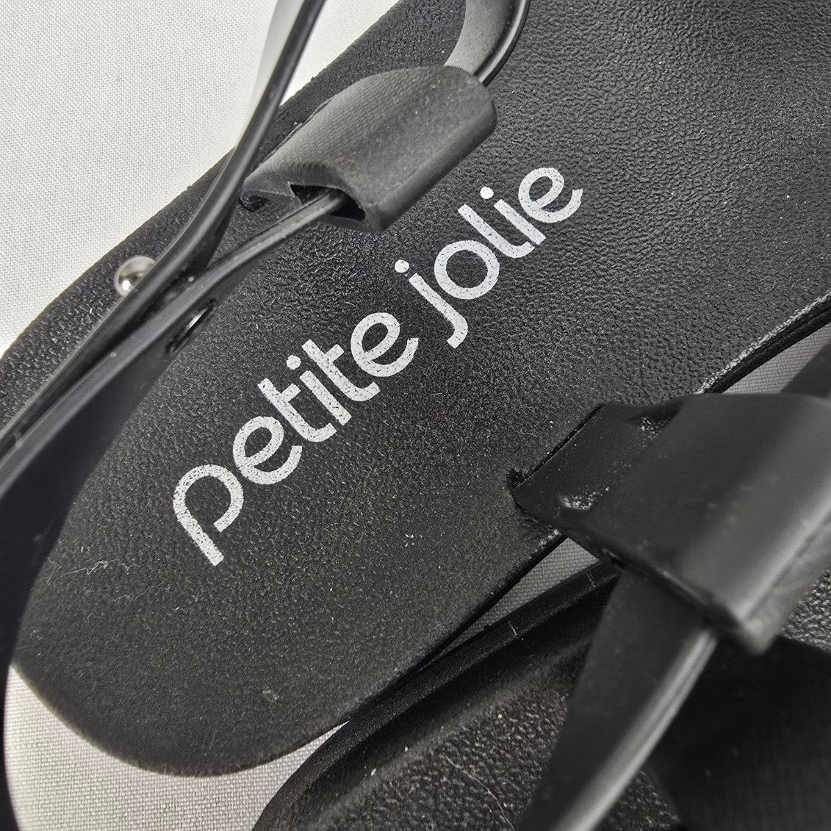 Petite Jolie Black Sandals Size 7