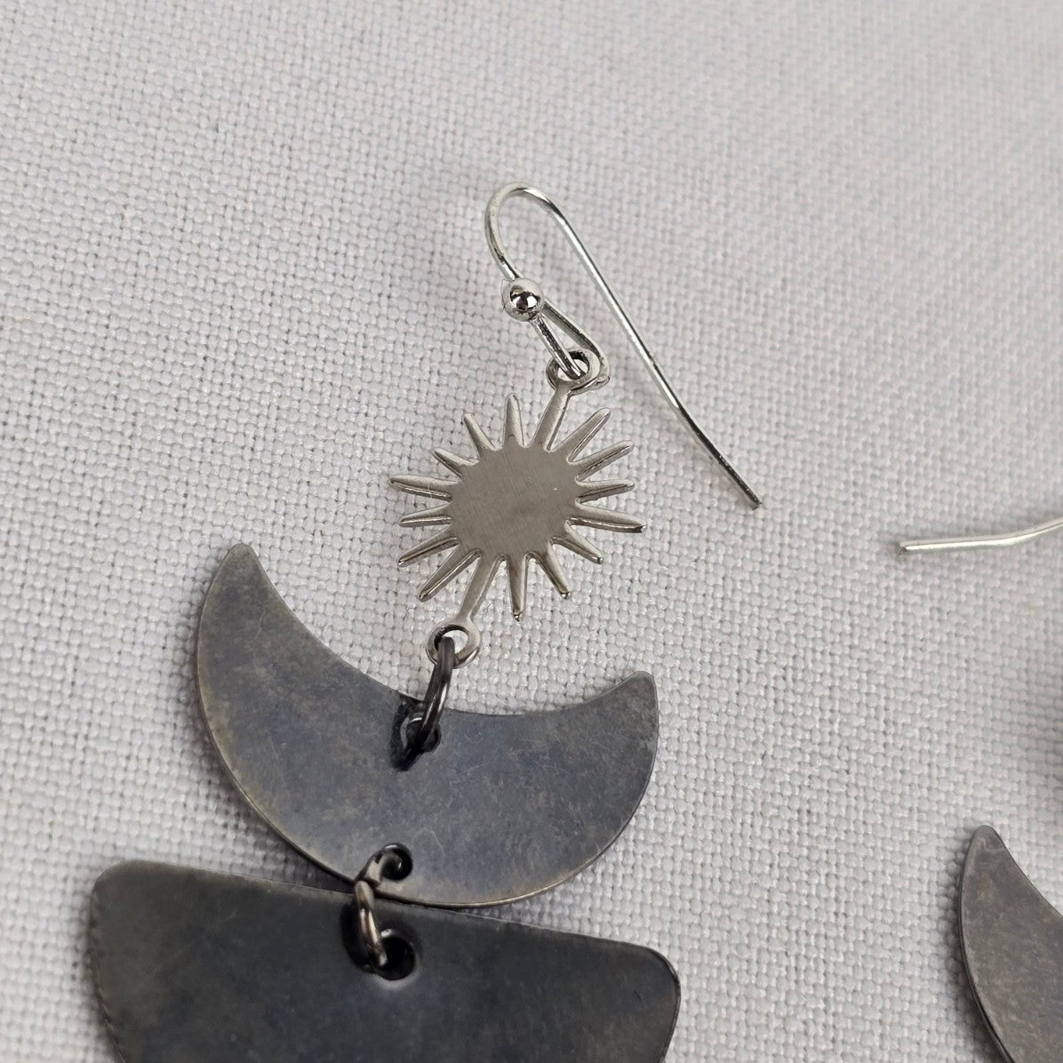 Silver Evil Eye Statement Necklace