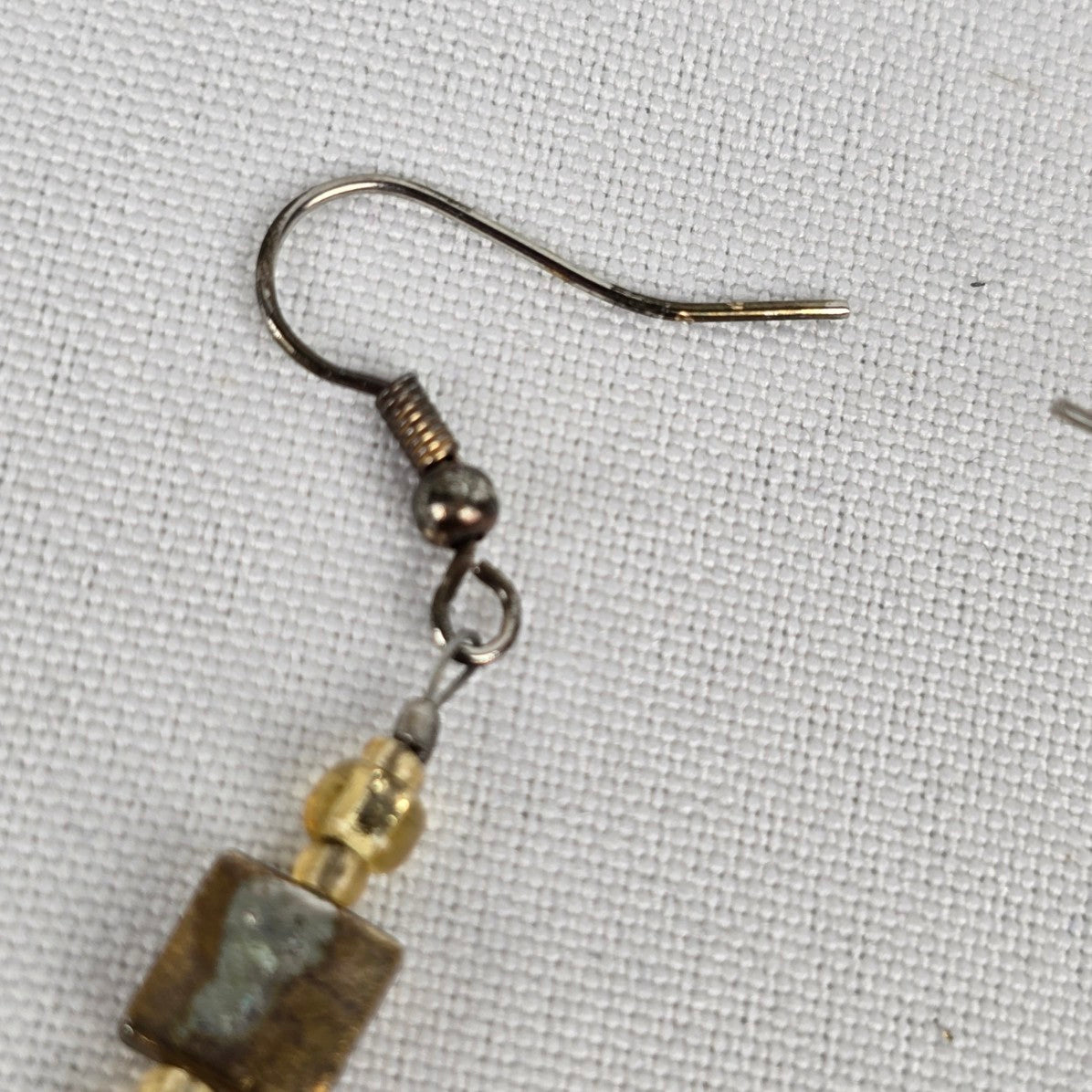 Vintage Cinnabar Inspired Drop Earrings