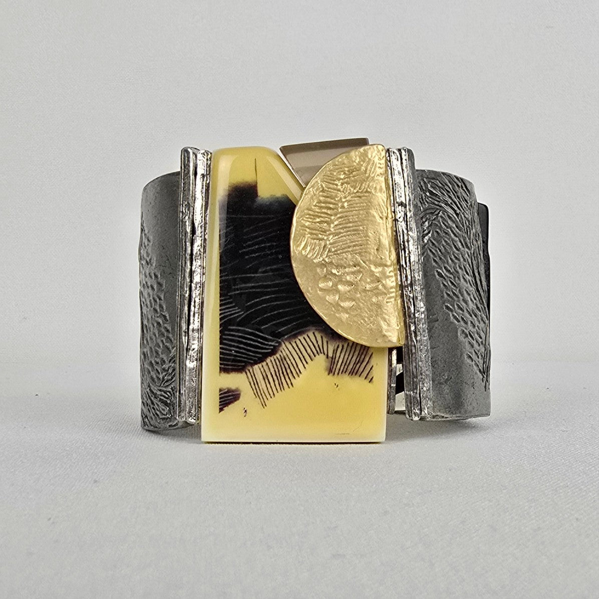 Anne Marie Chagnon Silver & Yellow Stretch Bracelet