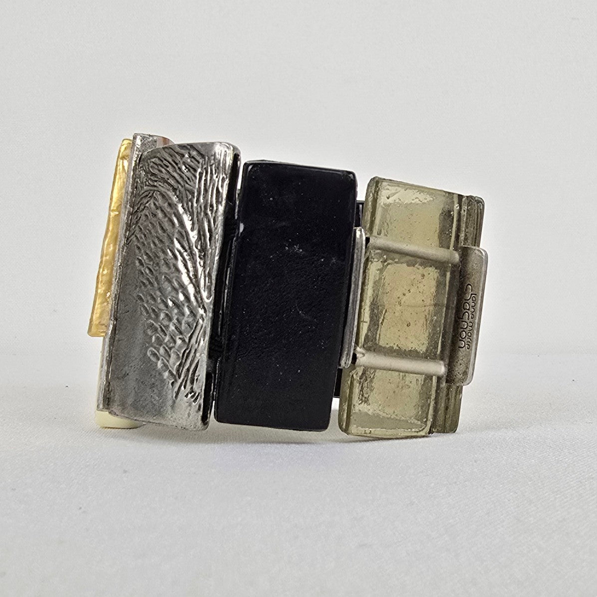 Anne Marie Chagnon Silver & Yellow Stretch Bracelet