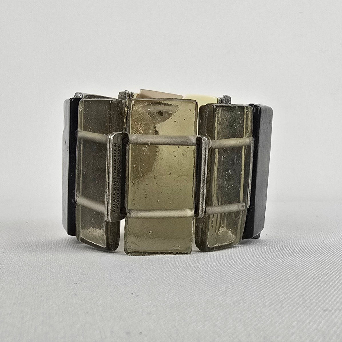 Anne Marie Chagnon Silver & Yellow Stretch Bracelet