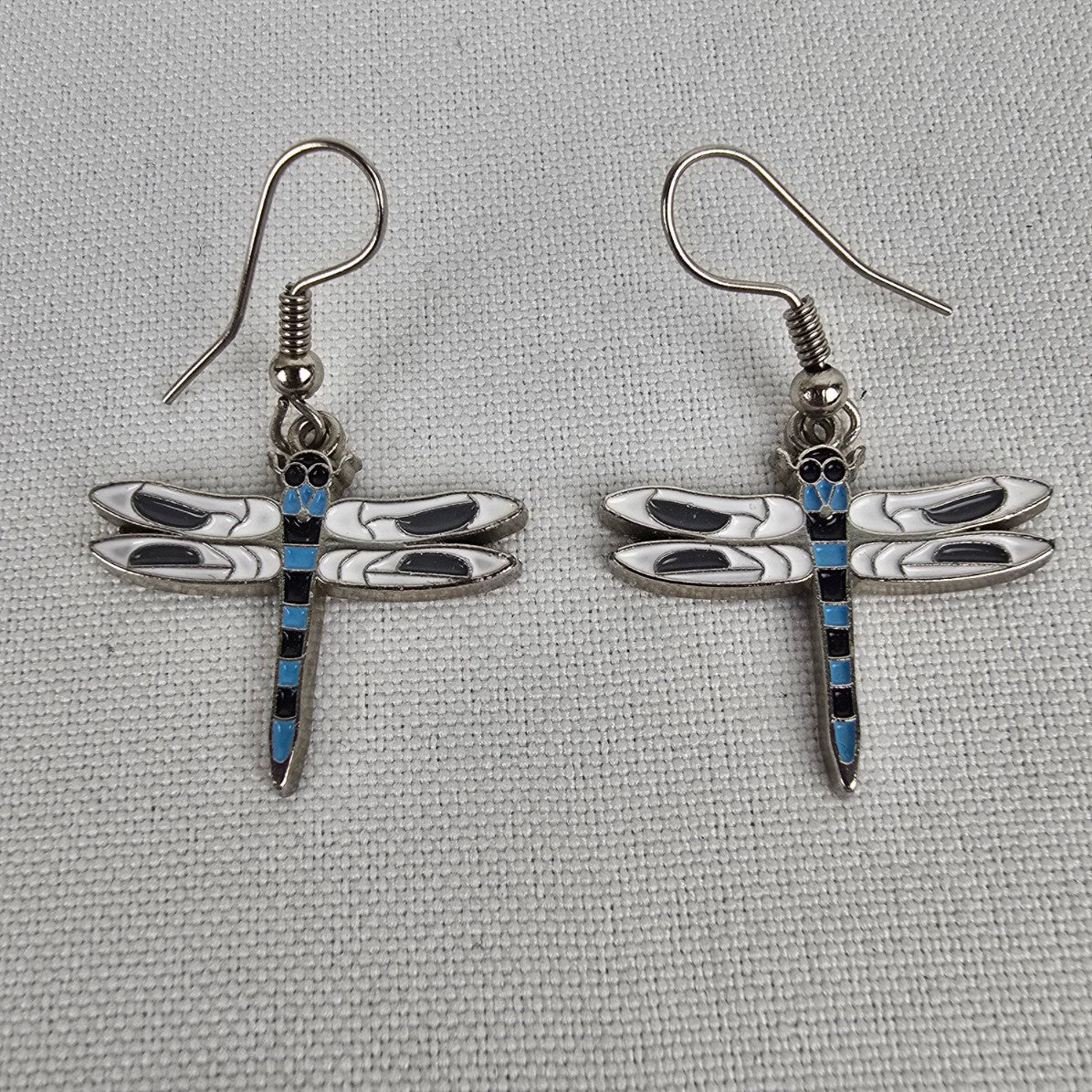 Vintage Canadian Andy Everson Firefly Enamel Earrings