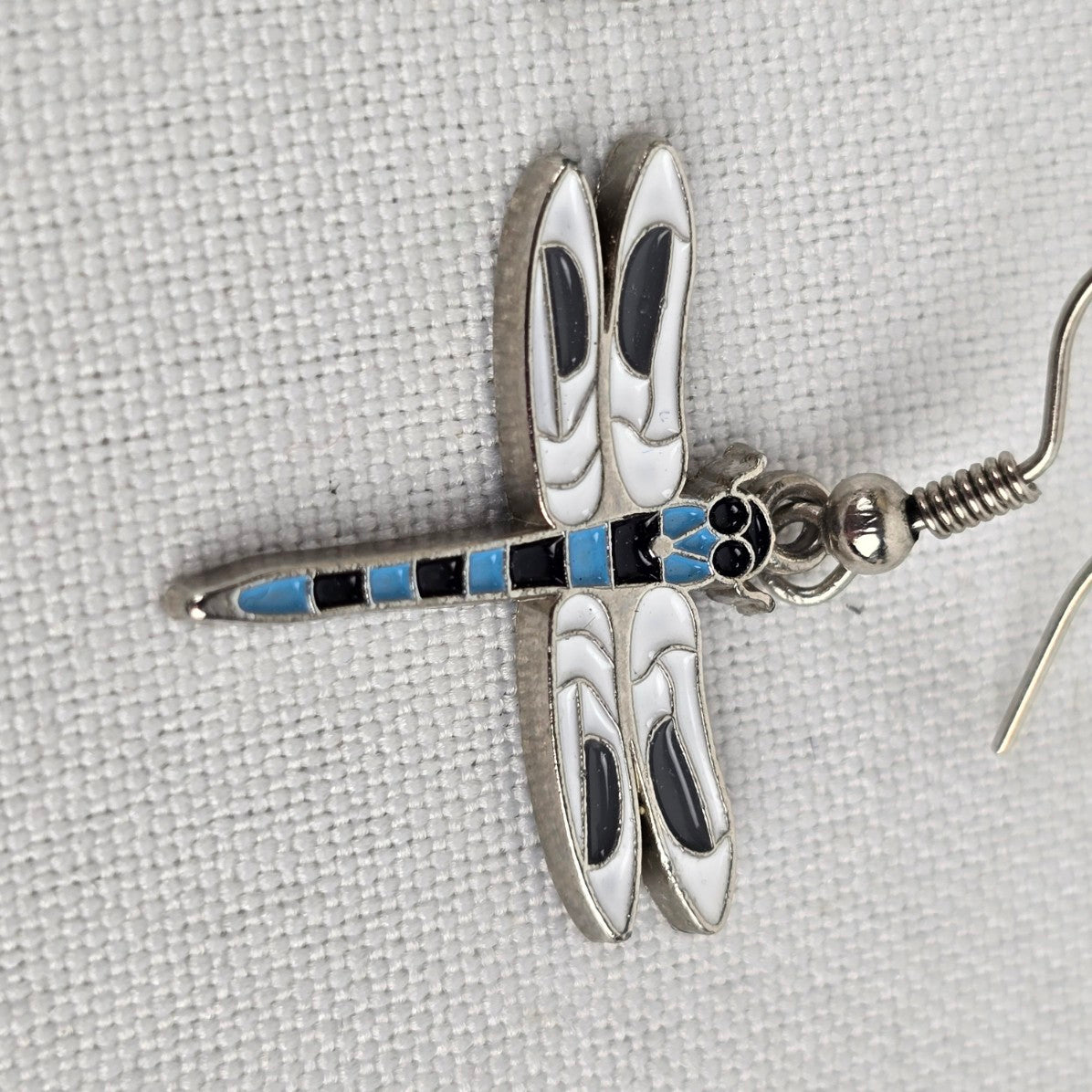 Vintage Canadian Andy Everson Firefly Enamel Earrings