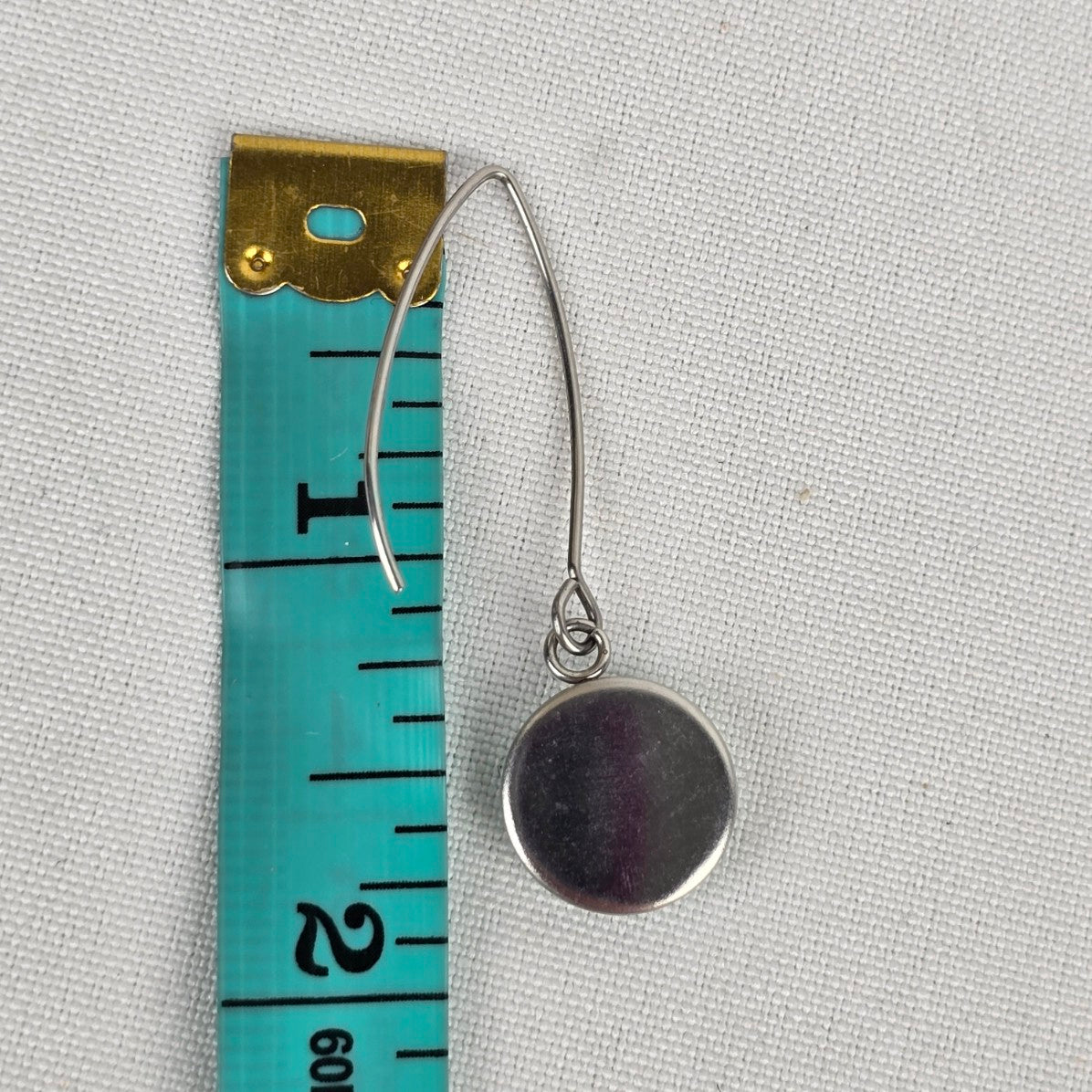 Green Stone Silver Drop Earrings