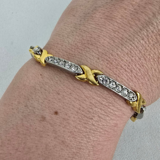 Vintage Gold & Silver Link Bracelet
