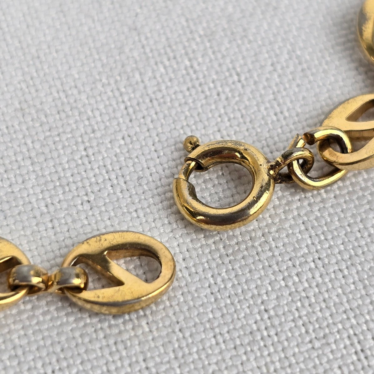 Vintage Gold Tone Chain Link Bracelet