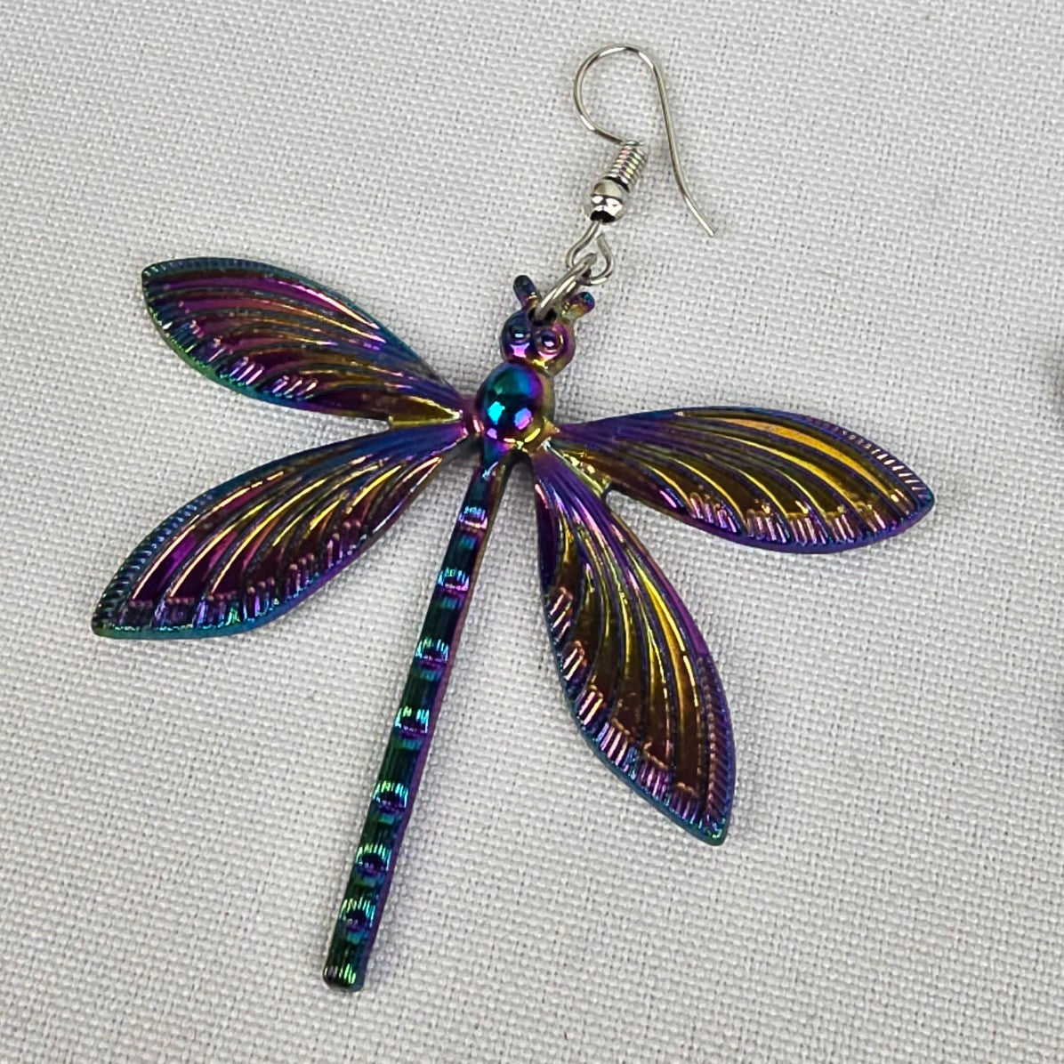 Rainbow Metal Firefly Earrings