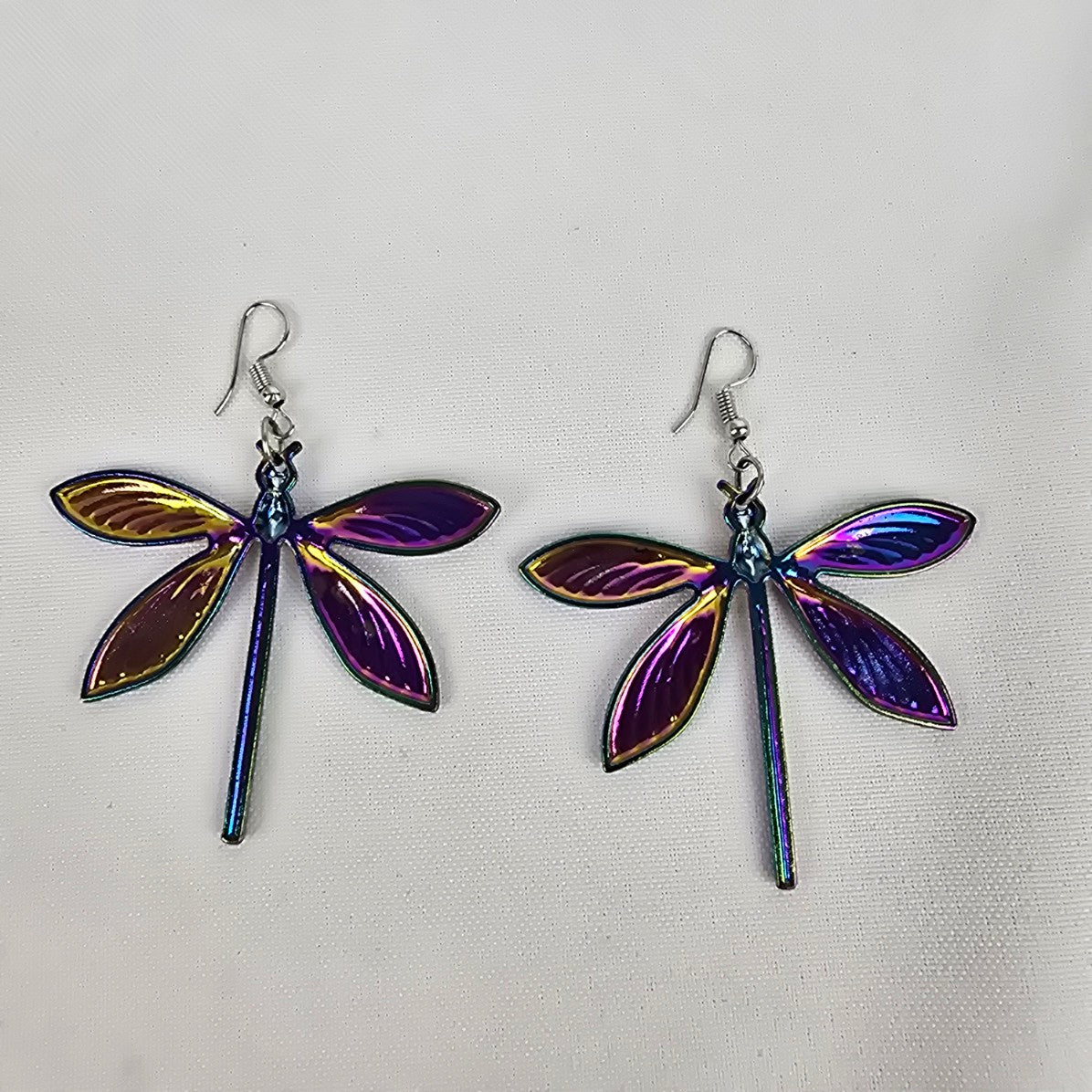 Rainbow Metal Firefly Earrings