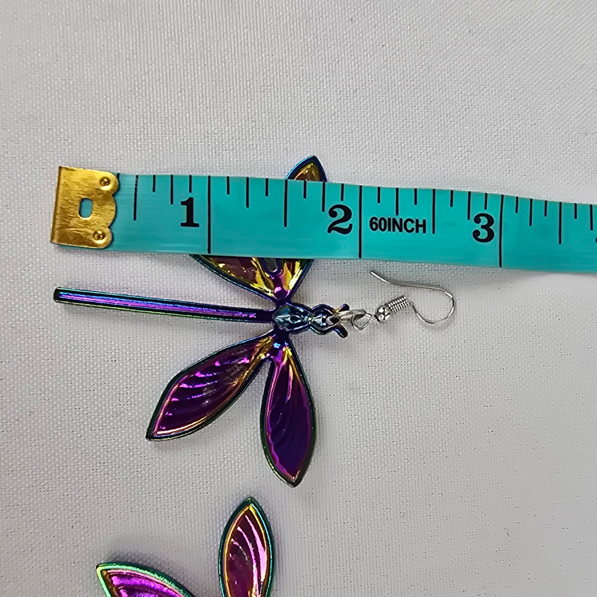 Rainbow Metal Firefly Earrings