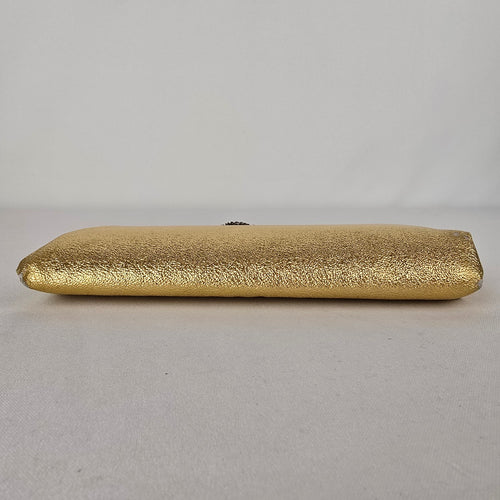 Vintage Gold Tone Clutch Purse