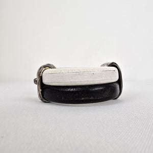 Metal & Leather Cuff Bracelet