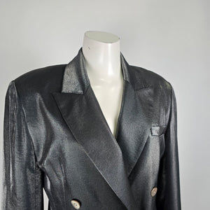 Vintage MK Studio Grey Double Breasted Suit Blazer & Dress Pants Size 5