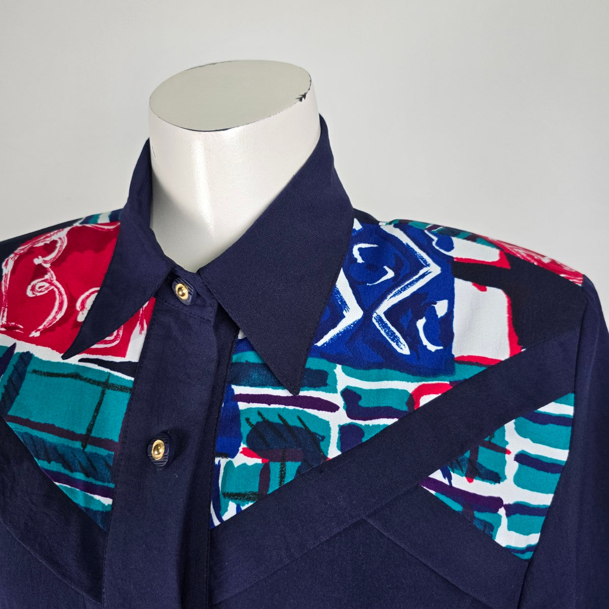 Vintage Mr. Max Navy Collared Jumpsuit Size 10
