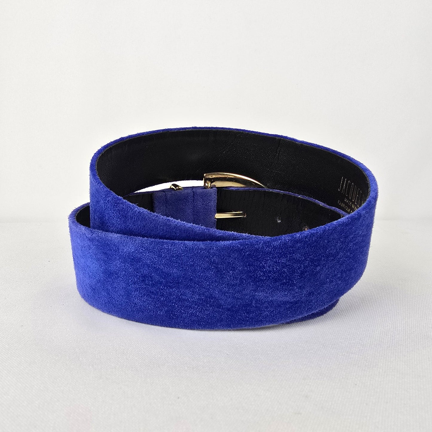 Vintage Jacques Vert Blue Suede Belt Size M/L