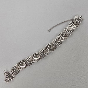 Vintage Silver Tone Link Bracelet