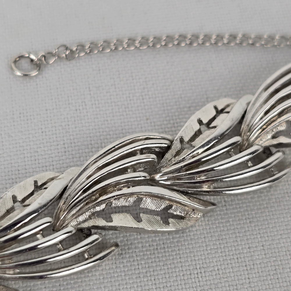 Vintage Silver Tone Link Bracelet