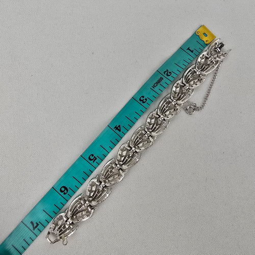 Vintage Silver Tone Link Bracelet