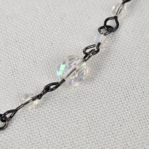 Avon Faceted Purple Beaded Pendant Necklace