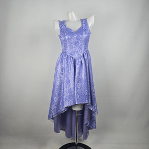 Vintage Handmade Purple Lace High Low Event Dress Size XS