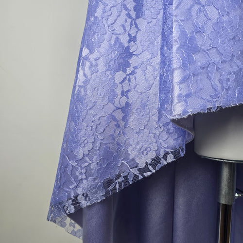 Vintage Handmade Purple Lace High Low Event Dress Size XS