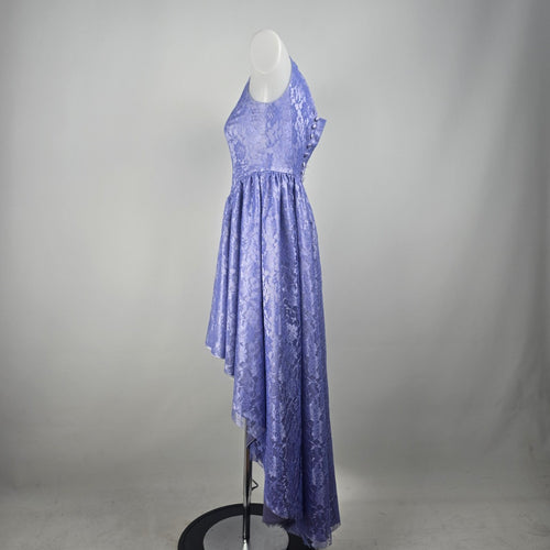 Vintage Handmade Purple Lace High Low Event Dress Size XS