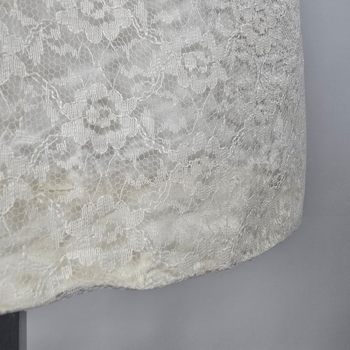 Vintage Cream Lace Fit & Flare Event Dress Size XS